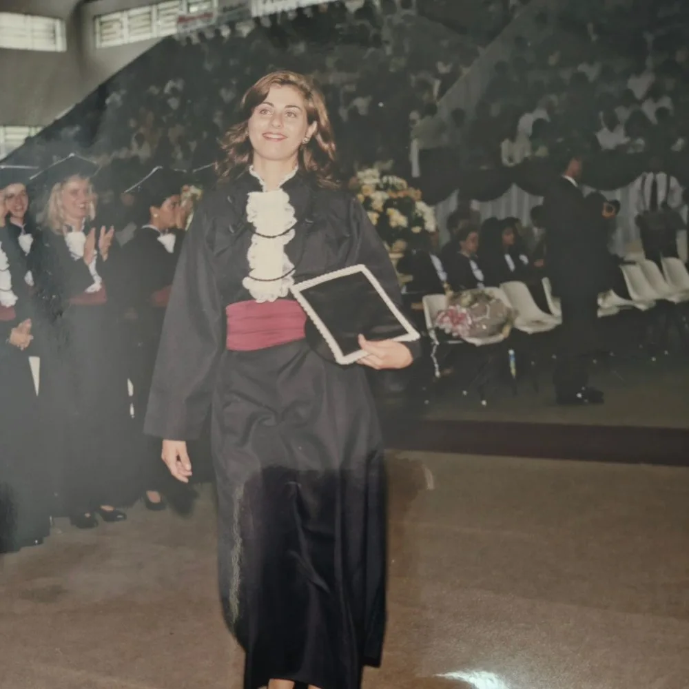 Dra. Juliana Califani na sua formatura em Odontologia